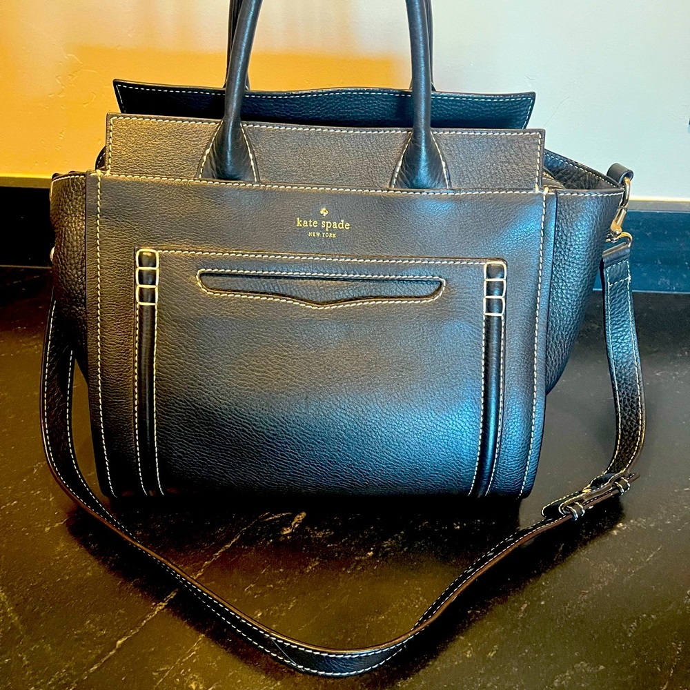 Kate Spade Claremont Drive Marcella Black Leather gently used